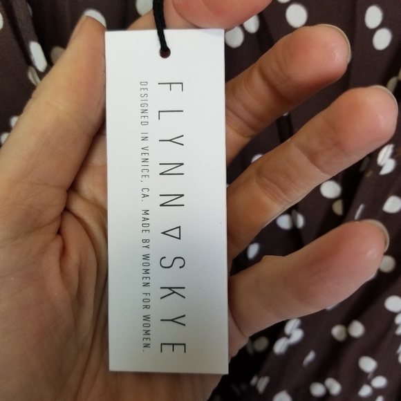 NWT $198 Flynn Skye Elsie Midi Dress Polka Dot - Picture 10 of 13